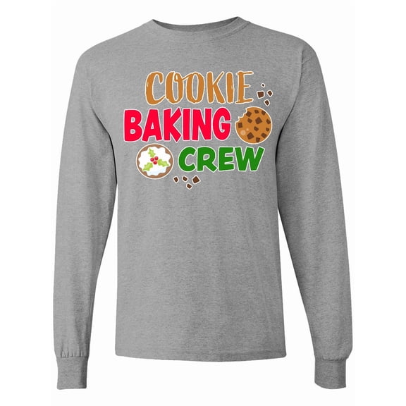 Inktastic Christmas Cookie Baking Crew Long Sleeve T-Shirt