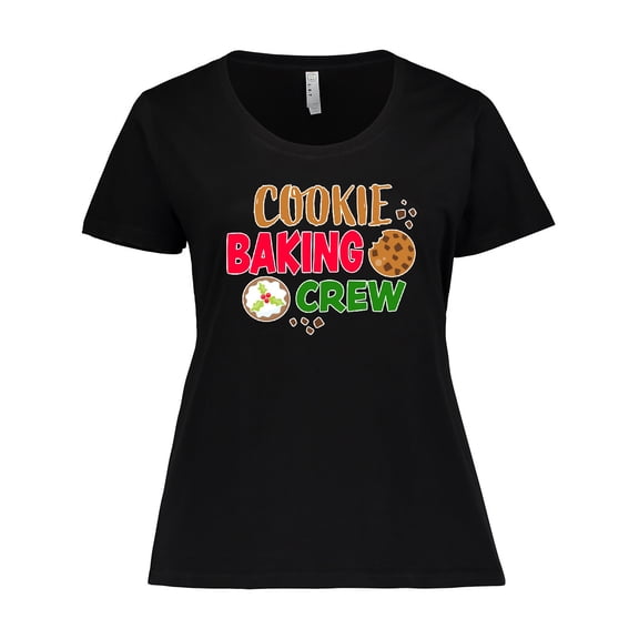 Inktastic Christmas Cookie Baking Crew Women's Plus Size T-Shirt