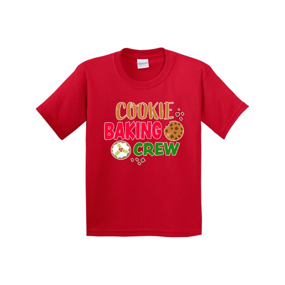 Inktastic Christmas Cookie Baking Crew Youth T-Shirt