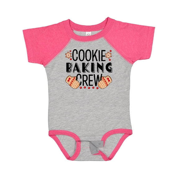 Inktastic Christmas Cookie Baking Crew with Oven Mitts Boys or Girls Baby Bodysuit