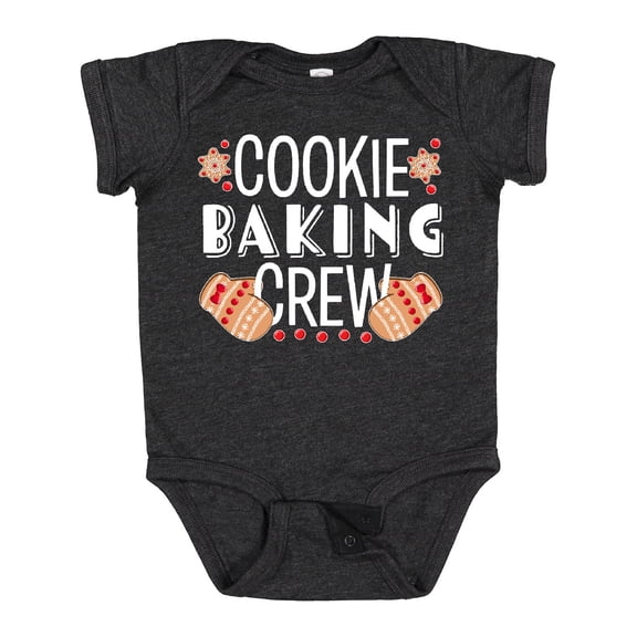Inktastic Christmas Cookie Baking Crew with Oven Mitts Boys or Girls Baby Bodysuit