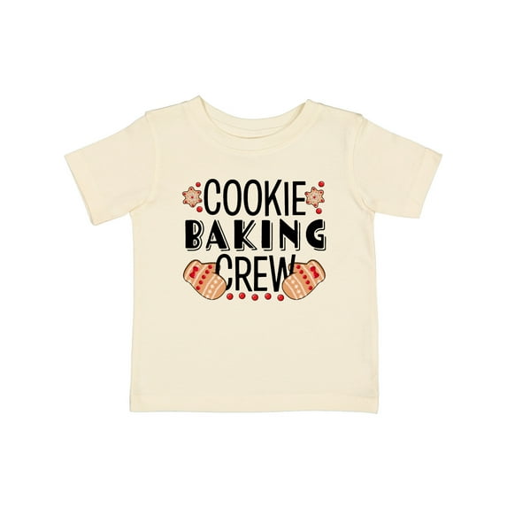 Inktastic Christmas Cookie Baking Crew with Oven Mitts Boys or Girls Baby T-Shirt