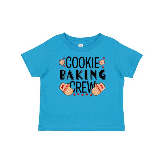Inktastic Christmas Cookie Baking Crew with Oven Mitts Boys or Girls Baby T-Shirt
