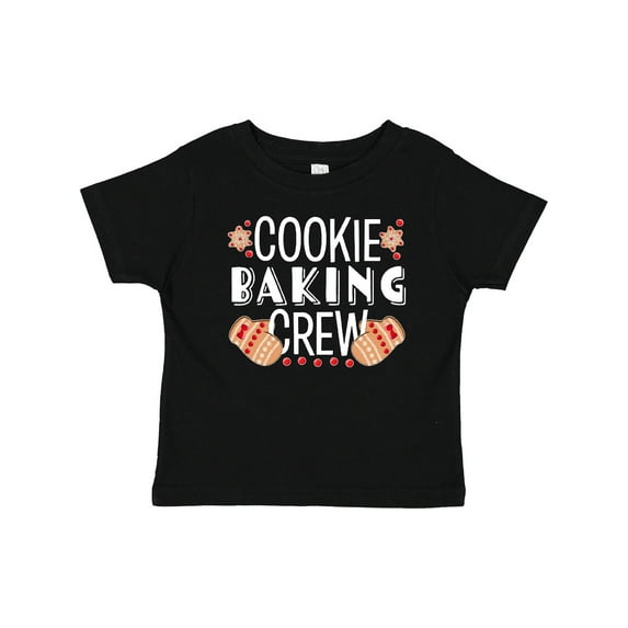 Inktastic Christmas Cookie Baking Crew with Oven Mitts Boys or Girls Baby T-Shirt