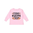 thumbnail image 1 of Inktastic Christmas Cookie Baking Crew with Oven Mitts Boys or Girls Long Sleeve Toddler T-Shirt, 1 of 5