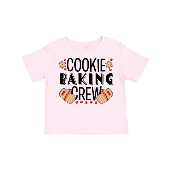 Inktastic Christmas Cookie Baking Crew with Oven Mitts Boys or Girls Toddler T-Shirt