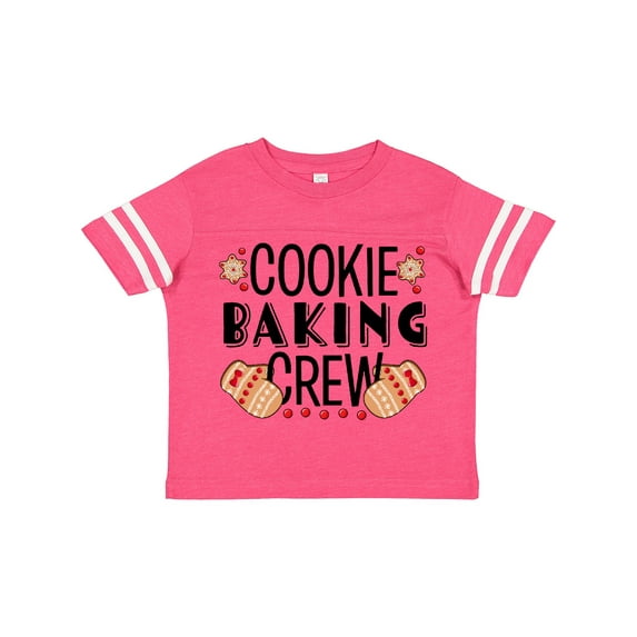 Inktastic Christmas Cookie Baking Crew with Oven Mitts Boys or Girls Toddler T-Shirt