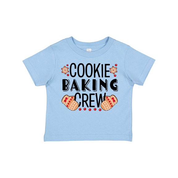 Inktastic Christmas Cookie Baking Crew with Oven Mitts Boys or Girls Toddler T-Shirt