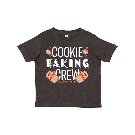 Inktastic Christmas Cookie Baking Crew with Oven Mitts Boys or Girls Toddler T-Shirt