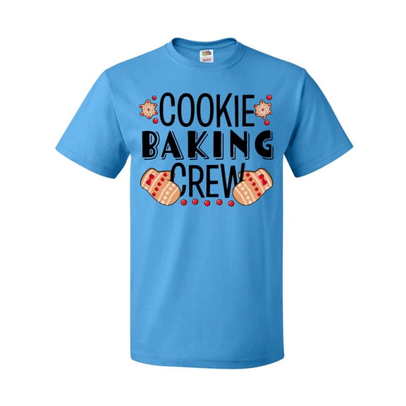 Inktastic Christmas Cookie Baking Crew with Oven Mitts T-Shirt