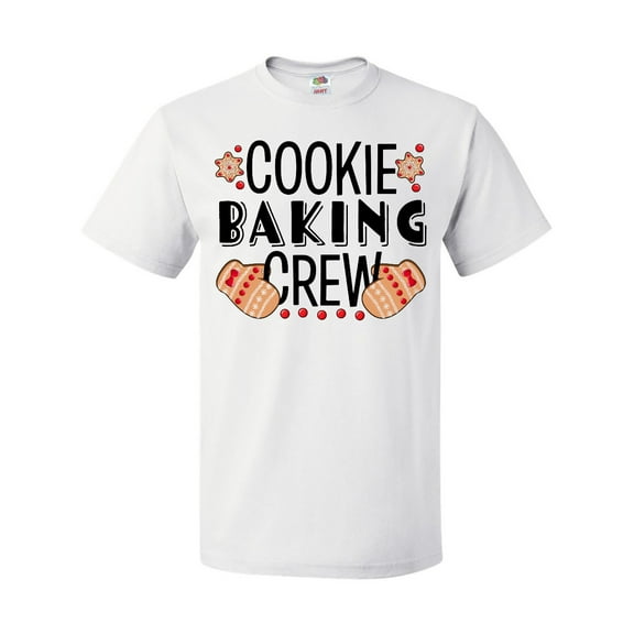 Inktastic Christmas Cookie Baking Crew with Oven Mitts T-Shirt