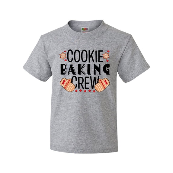 Inktastic Christmas Cookie Baking Crew with Oven Mitts Youth T-Shirt