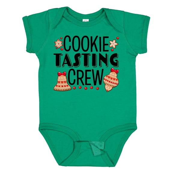 Inktastic Christmas Cookie Tasting Crew with Holiday Cookies Boys or Girls Baby Bodysuit