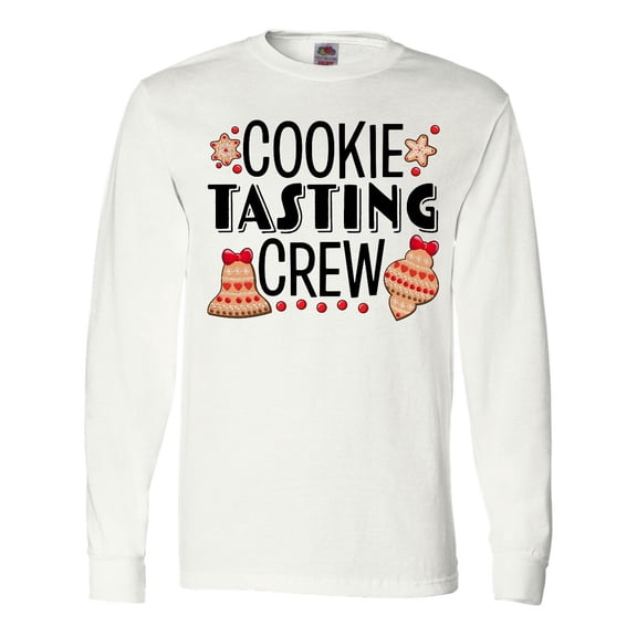Inktastic Christmas Cookie Tasting Crew with Holiday Cookies Long Sleeve T-Shirt