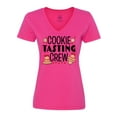 thumbnail image 1 of Inktastic Christmas Cookie Tasting Crew with Holiday Cookies Women's V-Neck T-Shirt, 1 of 5
