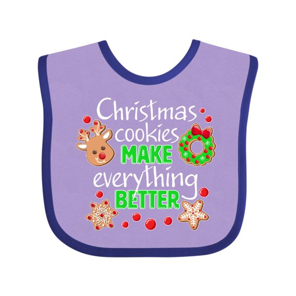 Inktastic Christmas Cookies Make Everything Better Boys or Girls Baby Bib