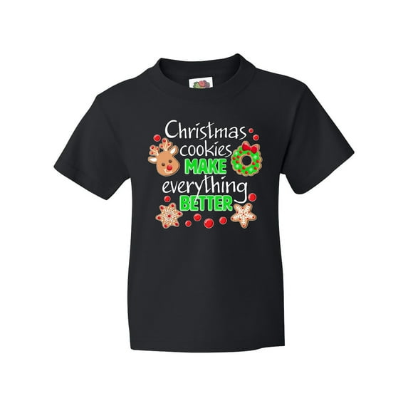 Inktastic Christmas Cookies Make Everything Better Youth T-Shirt