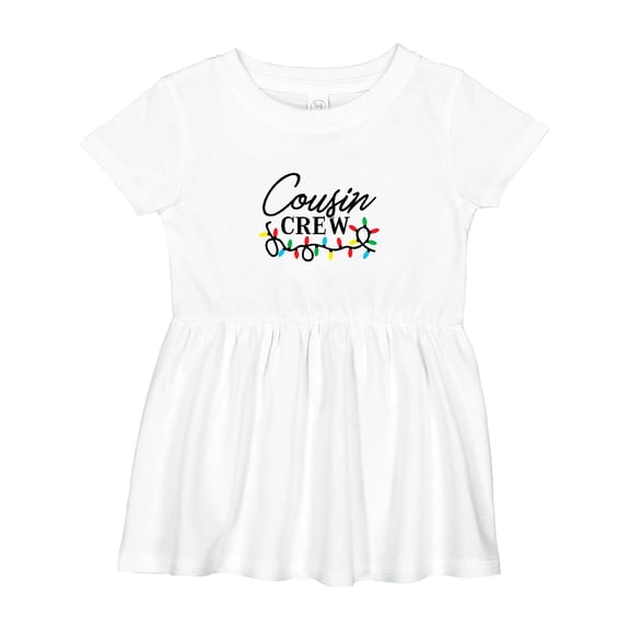 Inktastic Christmas Cousin Crew Girls Baby Dress