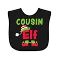thumbnail image 1 of Inktastic Christmas Cousin Elf Boys or Girls Baby Bib, 1 of 4