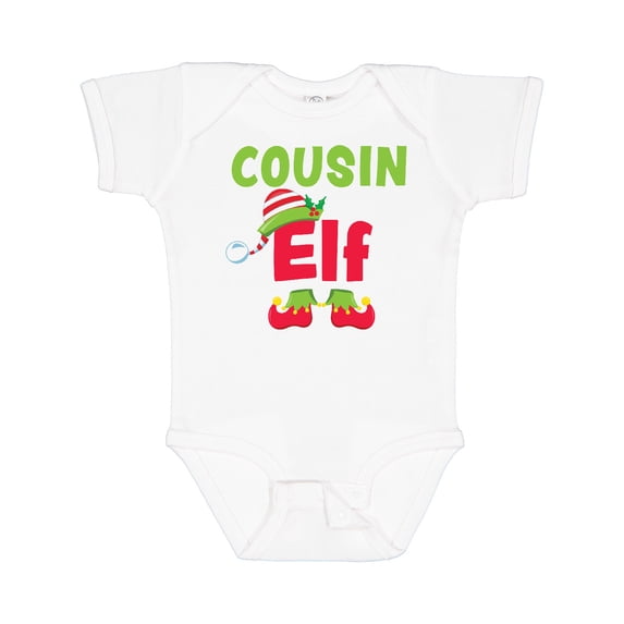 Inktastic Christmas Cousin Elf Boys or Girls Baby Bodysuit