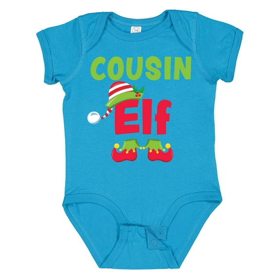Inktastic Christmas Cousin Elf Boys or Girls Baby Bodysuit