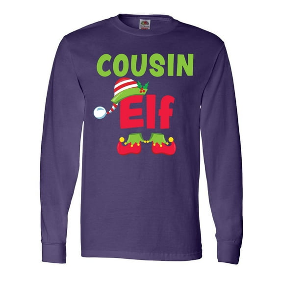 Inktastic Christmas Cousin Elf Long Sleeve T-Shirt