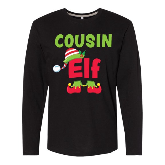 Inktastic Christmas Cousin Elf Long Sleeve T-Shirt