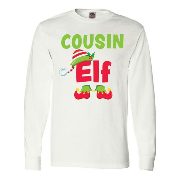 Inktastic Christmas Cousin Elf Long Sleeve T-Shirt