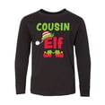 thumbnail image 1 of Inktastic Christmas Cousin Elf Long Sleeve Youth T-Shirt, 1 of 5