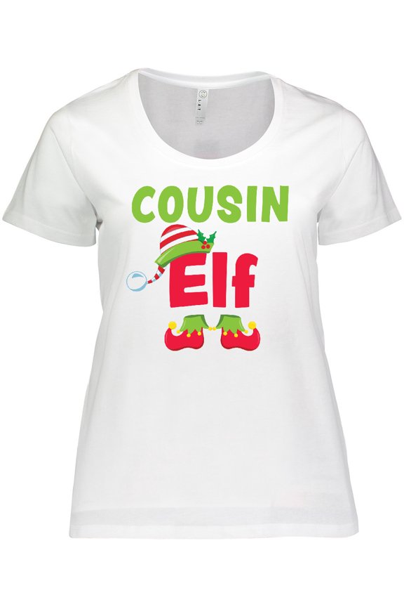 Christmas Cousin Elf Women's Plus Size T-Shirt