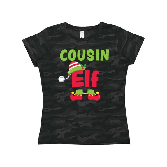 Inktastic Christmas Cousin Elf Women's T-Shirt