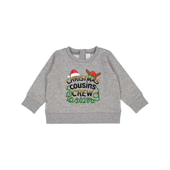 Inktastic Christmas Cousins Crew 2025 Baby Sweatshirt