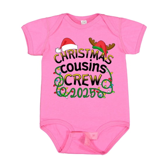 Inktastic Christmas Cousins Crew 2025 Boys or Girls Baby Bodysuit