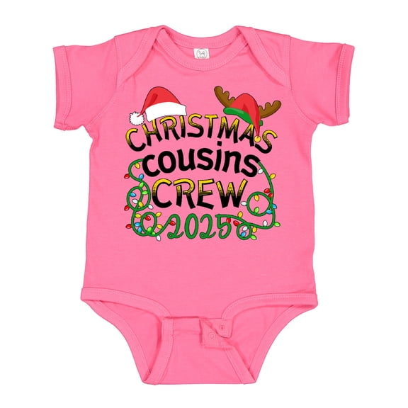 Inktastic Christmas Cousins Crew 2025 Boys or Girls Baby Bodysuit