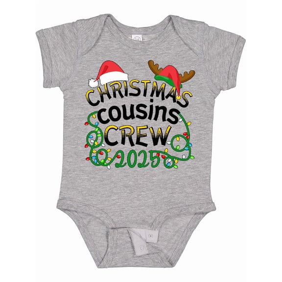 Inktastic Christmas Cousins Crew 2025 Boys or Girls Baby Bodysuit