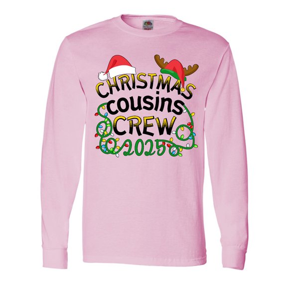 Inktastic Christmas Cousins Crew 2025 Long Sleeve T-Shirt