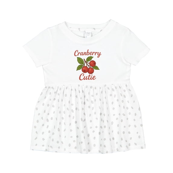 Inktastic Christmas Cranberry Girls Baby Dress