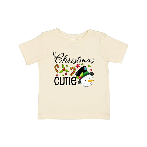 Inktastic Christmas Cutie Snowman Boys or Girls Baby T-Shirt