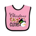 thumbnail image 1 of Inktastic Christmas Cutie snowman Boys or Girls Baby Bib, 1 of 4