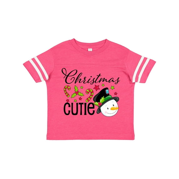 Inktastic Christmas Cutie snowman Boys or Girls Toddler T-Shirt
