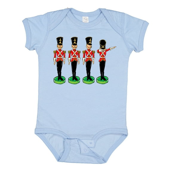 Inktastic Christmas Dabbing Tin Soldier Boys or Girls Baby Bodysuit