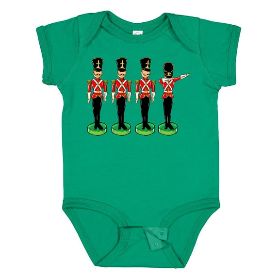 Inktastic Christmas Dabbing Tin Soldier Boys or Girls Baby Bodysuit