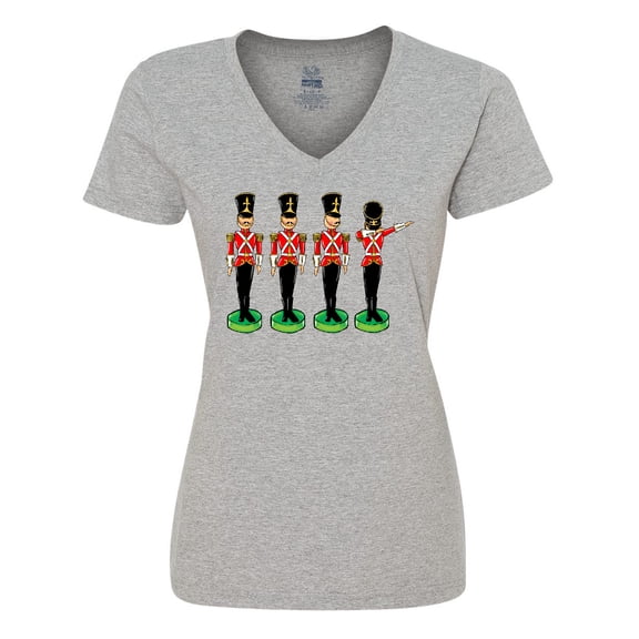 Inktastic Christmas Dabbing Tin Soldier Women's V-Neck T-Shirt