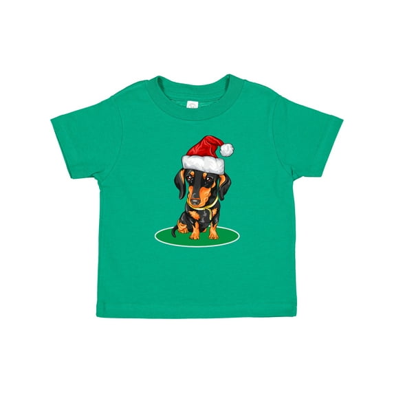 Inktastic Christmas Dachshund Dog Santa Boys or Girls Baby T-Shirt