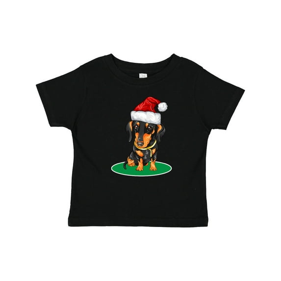 Inktastic Christmas Dachshund Dog Santa Boys or Girls Baby T-Shirt