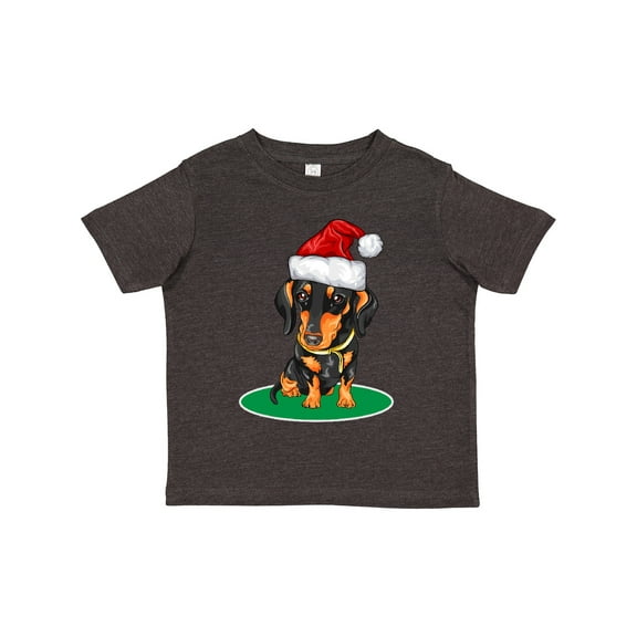 Inktastic Christmas Dachshund Dog Santa Boys or Girls Toddler T-Shirt