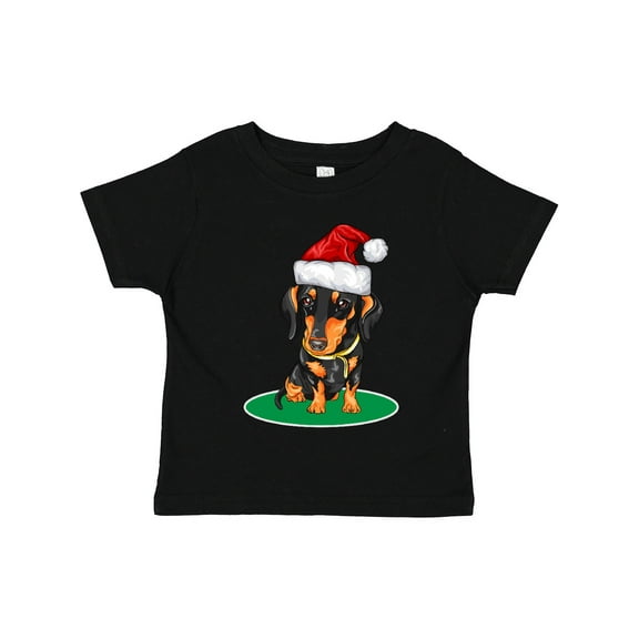 Inktastic Christmas Dachshund Dog Santa Boys or Girls Toddler T-Shirt