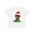 thumbnail image 1 of Inktastic Christmas Dachshund Dog Santa Boys or Girls Toddler T-Shirt, 1 of 5