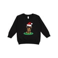 thumbnail image 1 of Inktastic Christmas Dachshund Dog Santa Toddler Sweatshirt, 1 of 4