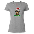 thumbnail image 1 of Inktastic Christmas Dachshund Dog Santa Women's T-Shirt, 1 of 5